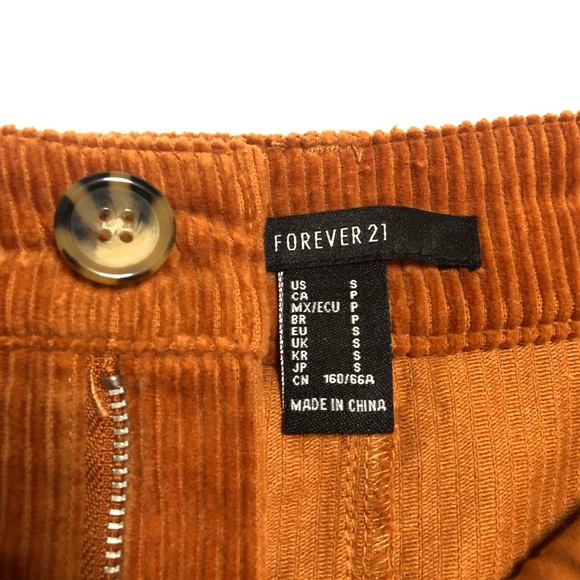Forever 21 Corduroy Brown/Camel Mini Skirt - Picture 4 of 4